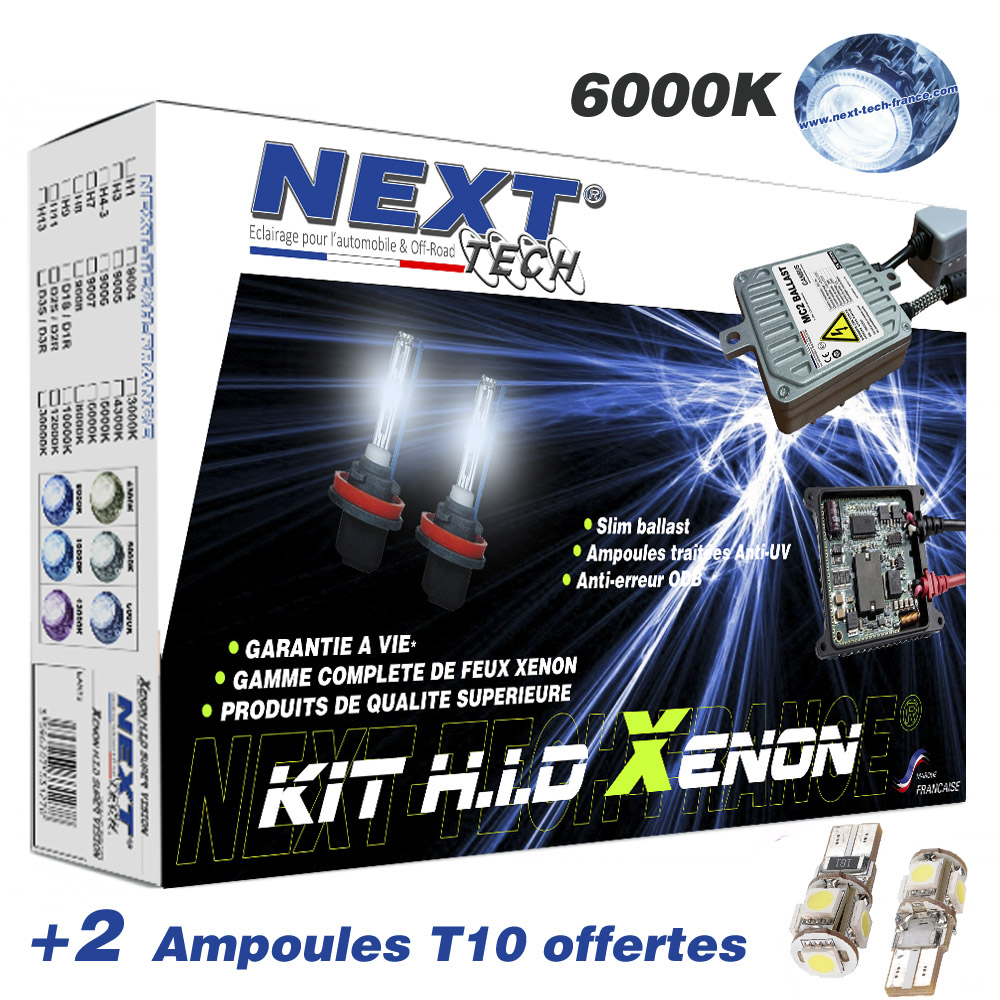 2 ampoules de rechange HID H8 pour kit xenon 35W 55W AC 12V 24V