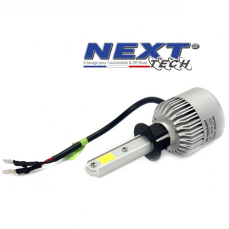 Ampoule LED H3 moto ventilée 75W blanc Next-Tech