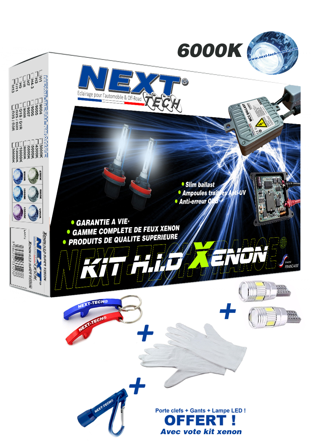 Kit xenon HIR2 9012 35W haut de gamme garantie à vie CANBUS