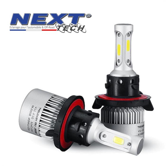 Ampoule LED moto ventilée H1 75W blanc Next-Tech