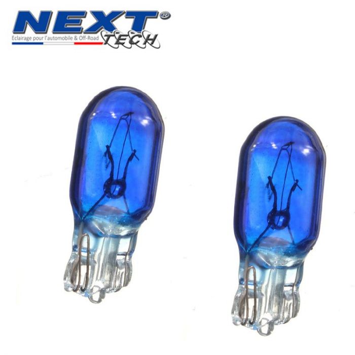 Ampoules T10 W5W LED Veilleuses 24 SMD Canbus Bleu glacier 5pcs - Xenon  Discount