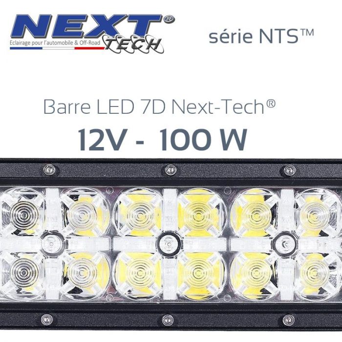 Barre LED 7D 4x4 12v 200W - 550mm - série NTS™