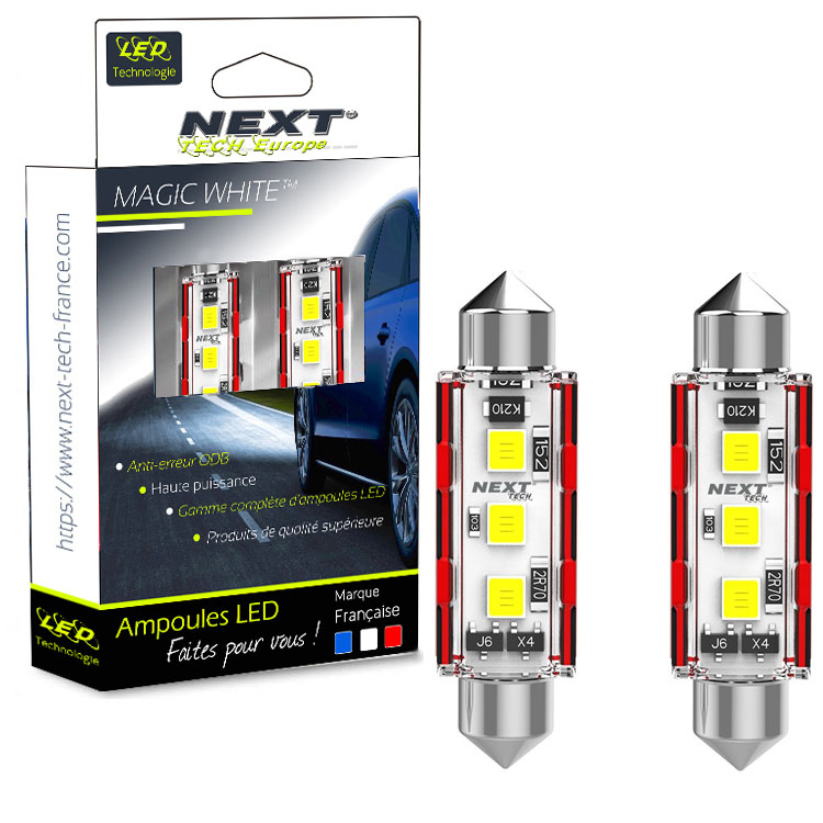 Navettes C5W LED Canbus 12V - 24V veilleuses 36mm Next-Tech®