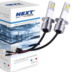Ampoules LED H3 plug & play turbo ventilées 120w