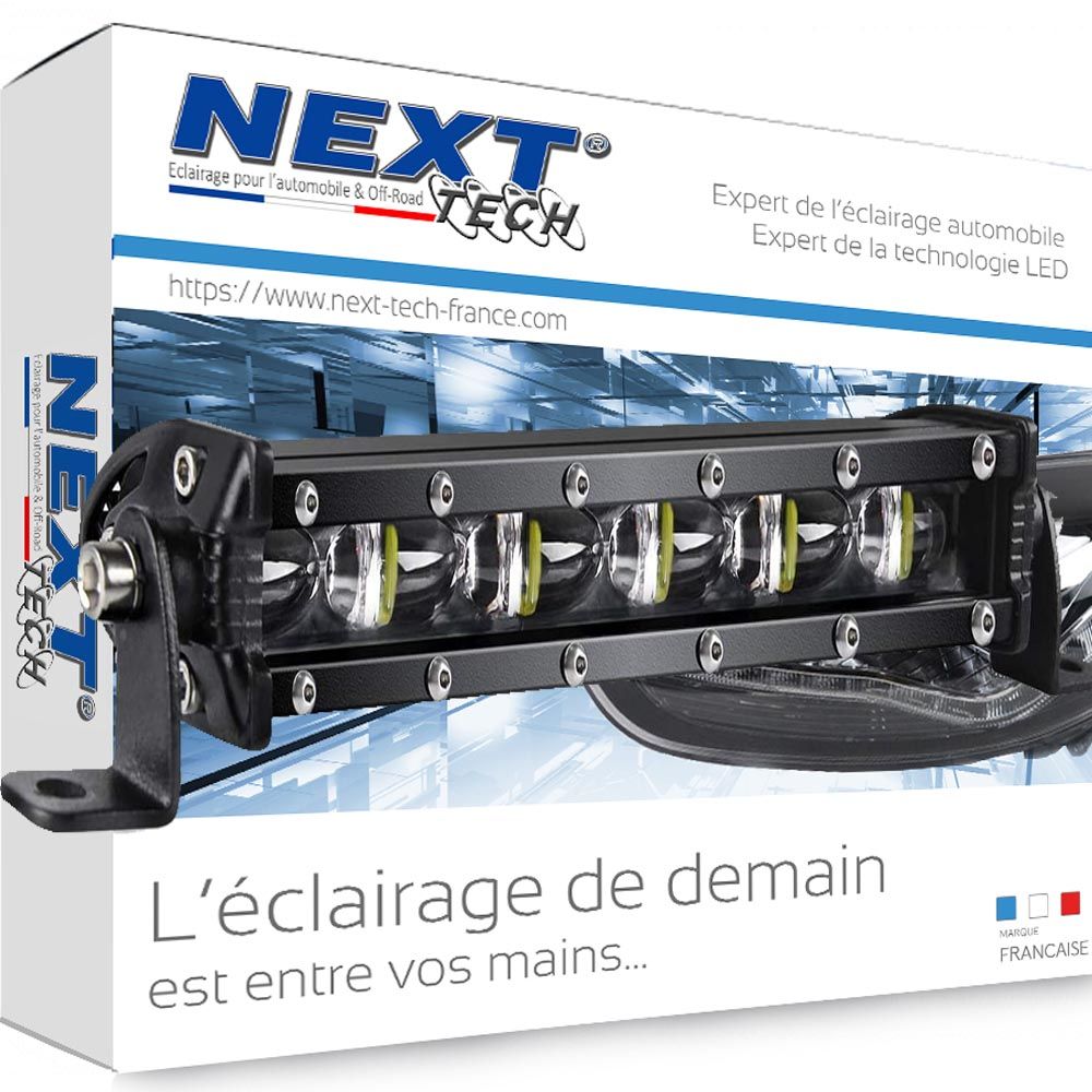 Barre LED moto longue portée 60W 200mm - Next-Tech France
