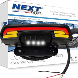 Acheter Projecteur de moto à LED double couleur, 2 pièces, phare LED très  brillant, véhicule électrique externe, projecteur de moto, lumière de  voiture modifiée