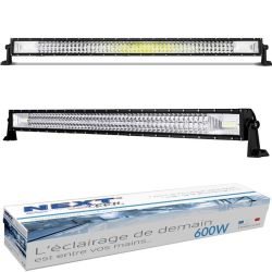 Barre LED 600W courbée 1050mm pour 4x4 et bateaux