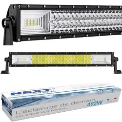 Rampe courbée LED pour bateau puissance 492W et 870mm